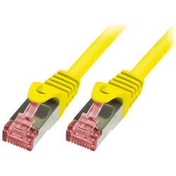 Cable reseau jaune 0.25m sftp blinde RJ45 cat6