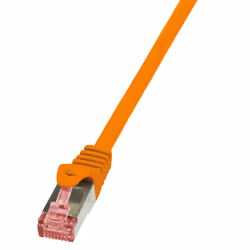 LogiLink 0.5m Cat.6 S/FTP, 0,5 m, Cat6, S/FTP (S-STP), RJ-45, RJ-45, Orange