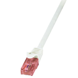 LogiLink 0.25m Cat.6 U/UTP câble de réseau Blanc 0,25 m Cat6 U/UTP (UTP)