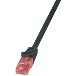 LogiLink Cat.6 U/UTP, 0.5m câble de réseau Noir 0,5 m Cat6 U/UTP (UTP)
