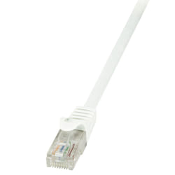 LogiLink 1m Cat.6 U/UTP câble de réseau Blanc Cat6 U/UTP (UTP)