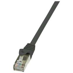 LogiLink 10m Cat.5e F/UTP câble de réseau Noir Cat5e F/UTP (FTP)