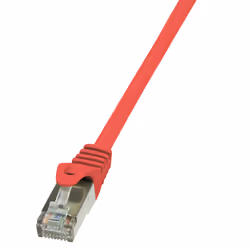 LogiLink 3m Cat.5e F/UTP, 3 m, Cat5e, F/UTP (FTP), RJ-45, RJ-45, Rouge