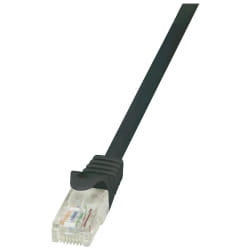 LogiLink 0.5m Cat.5e U/UTP câble de réseau Noir 0,5 m Cat5e U/UTP (UTP)