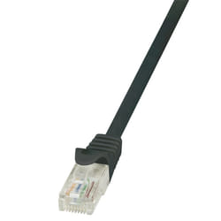 LogiLink 10m Cat.5e U/UTP RJ45 câble de réseau Noir Cat5e U/UTP (UTP)