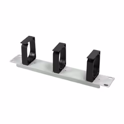 LogiLink ACT105, Panneau de gestion de câbles, Gris, Acier, 1U, 25,4 cm (10"), 254 mm