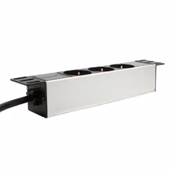 LogiLink PDU3B01 unité de distribution d'énergie 3 sortie(s) CA 1U Noir - Vue supplémentaire 4