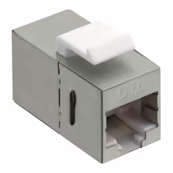 LogiLink NK4011, Plat, Métallique, Blanc, RJ45, RJ45, Femelle, Femelle