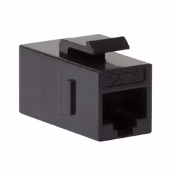 LogiLink NK4012, Plat, Noir, RJ-45, RJ-45, Femelle, Femelle