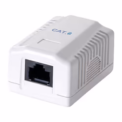 LogiLink NP0071, RJ-45, UTP, 6e, Blanc, 54 mm, 29,5 mm