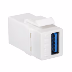 LogiLink NK0015, Plat, Blanc, USB A, Terminal, Femelle, Nickel