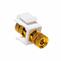 LogiLink NK0027, Plat, Rouge, Blanc, Bornier, Femelle, Femelle, Or