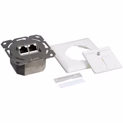 LogiLink NP0123, RJ-45, STP, 6a, Métallique, Blanc, ISO/IEC 11801, TIA/EIA 568B.2-10, 80 mm