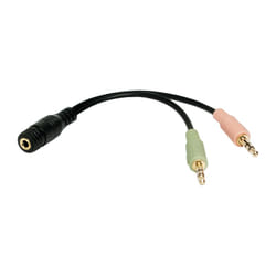 LogiLink CA0020 câble audio 0,15 m 3,5mm 2 x 3.5mm Noir