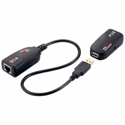 LogiLink UA0207, Avec fil, USB, Ethernet, 480 Mbit/s, Noir