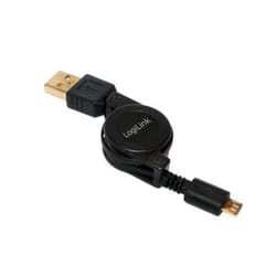 LogiLink CU0090 câble USB 0,75 m USB 2.0 USB A Micro-USB B Noir