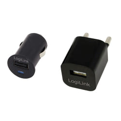 LogiLink PA0076 adaptateur de puissance & onduleur Auto/Indoor Noir