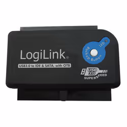LogiLink AU0028A, USB 3.0, IDE / SATA, Noir