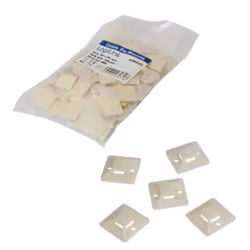 LogiLink KAB0042 support d'attache-câble Beige Synthétique ABS 100 pièce(s)