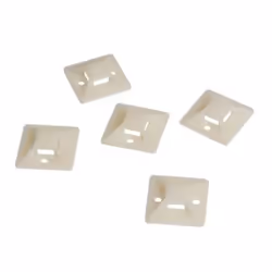 LogiLink KAB0043, Acrylonitrile-Butadiène-Styrène (ABS), Ivoire, 25 mm, 25 mm, 100 pièce(s)