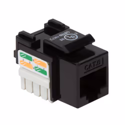 LogiLink KJ08C6U, Plat, Noir, RJ-45, Terminal, Femelle, 26/22
