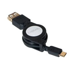 LogiLink AA0069 câble USB 0,75 m USB 2.0 Micro-USB B USB A Noir
