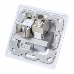 LogiLink NK4020 prise de courant 2 x RJ-45 Blanc - Vue supplémentaire 5