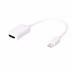 LogiLink CV0036B, 0,15 m, Mini DisplayPort, HDMI Type A (Standard), Mâle, Femelle, 3840 x 2160 pixels