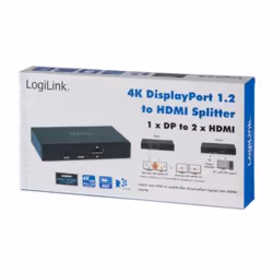 LogiLink CV0093 répartiteur vidéo DisplayPort 2x HDMI