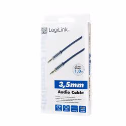 LogiLink 3.5mm - 3.5mm 1m câble audio 3,5mm Bleu - Vue supplémentaire 3