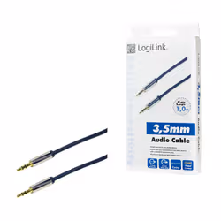 LogiLink 3.5mm - 3.5mm 1m câble audio 3,5mm Bleu - Vue supplémentaire 4