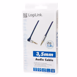 LogiLink 3.5mm - 3.5mm 1m câble audio 3,5mm Bleu