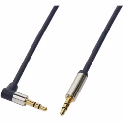 Câble audio 2 x jack mâle 35 mm 15 m coudé