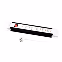 LogiLink LPS211, 3 m, Intérieure, Plastique, Noir, Blanc, RoHS, CE, Chine
