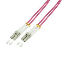 LogiLink FP4LC40 câble de fibre optique 40 m 2x LC OM4 Violet