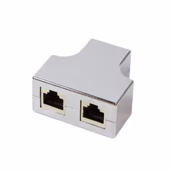 LogiLink MP0037 changeur de genre de câble RJ-45 2 x RJ-45 Argent