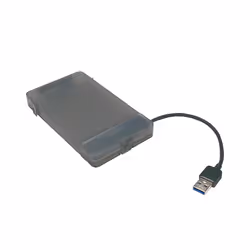 LogiLink AU0037, Boîtier disque dur/SSD, 2.5", Série ATA III, Connectivité USB, Gris