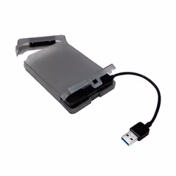 LogiLink AU0037 Boîtier de disques de stockage Boîtier disque dur/SSD Gris 2.5"