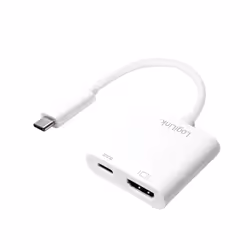 LogiLink 0.14m, 2xUSB-C/HDMI, 3840 x 2160 pixels