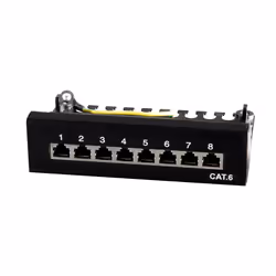 LogiLink NP0017B, RJ-45, Cat6e, Noir, Métal, ISO/IEC 11801, TIA/EIA 568B.2-1