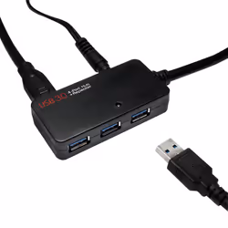 LogiLink UA0262 hub & concentrateur USB 3.2 Gen 1 (3.1 Gen 1) Type-A 5000 Mbit/s Noir
