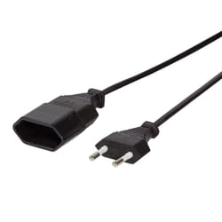 LogiLink 3m, 2xCEE 7/16 Noir CEE7/16