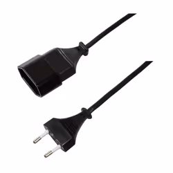 LogiLink 3m, 2xCEE 7/16 Noir CEE7/16