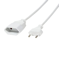 LogiLink 3m, 2xCEE 7/16 Blanc CEE7/16