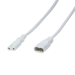 LogiLink 2m, IEC 60320-C8/IEC 60320-C7 Blanc Coupleur C7 Coupleur C8