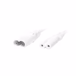 LogiLink 2m, IEC 60320-C8/IEC 60320-C7 Blanc Coupleur C7 Coupleur C8