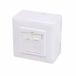LogiLink NP0126, RJ-45, STP, 6a, Métallique, Blanc, SO/IEC 11801, TIA/EIA 568C.2, 80 mm