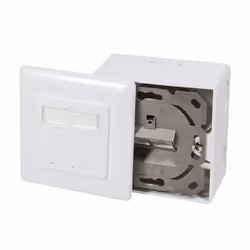LogiLink NP0126 prise de courant RJ-45 Métallique, Blanc