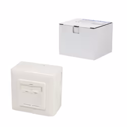 LogiLink NP0124 prise de courant 2 x RJ-45 Métallique, Blanc - Vue supplémentaire 10