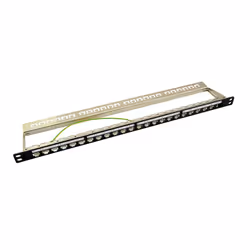 LogiLink NK4040, RJ-45, Nickel, Cat6a, Noir, Montage de rack, 0.5U